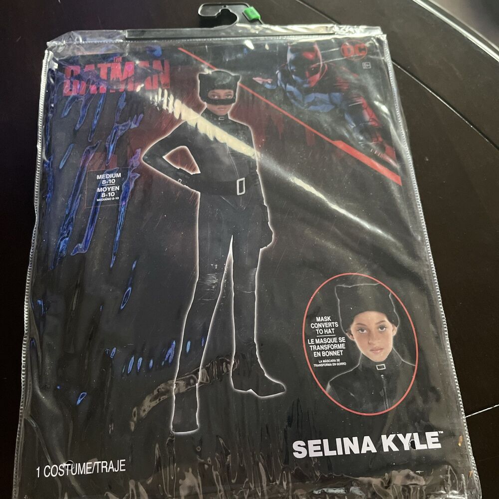 Costume, Female, D/C The Bat Man Selina Kyle, Child M 8-10, NIP